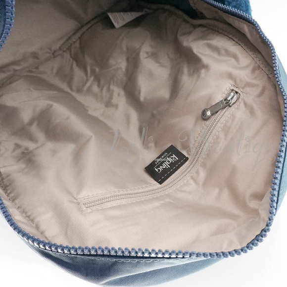 Kipling Ezra Travel Bag School Backpack Polyamide BP4387 Delicate Blue NWT $119 main image 4